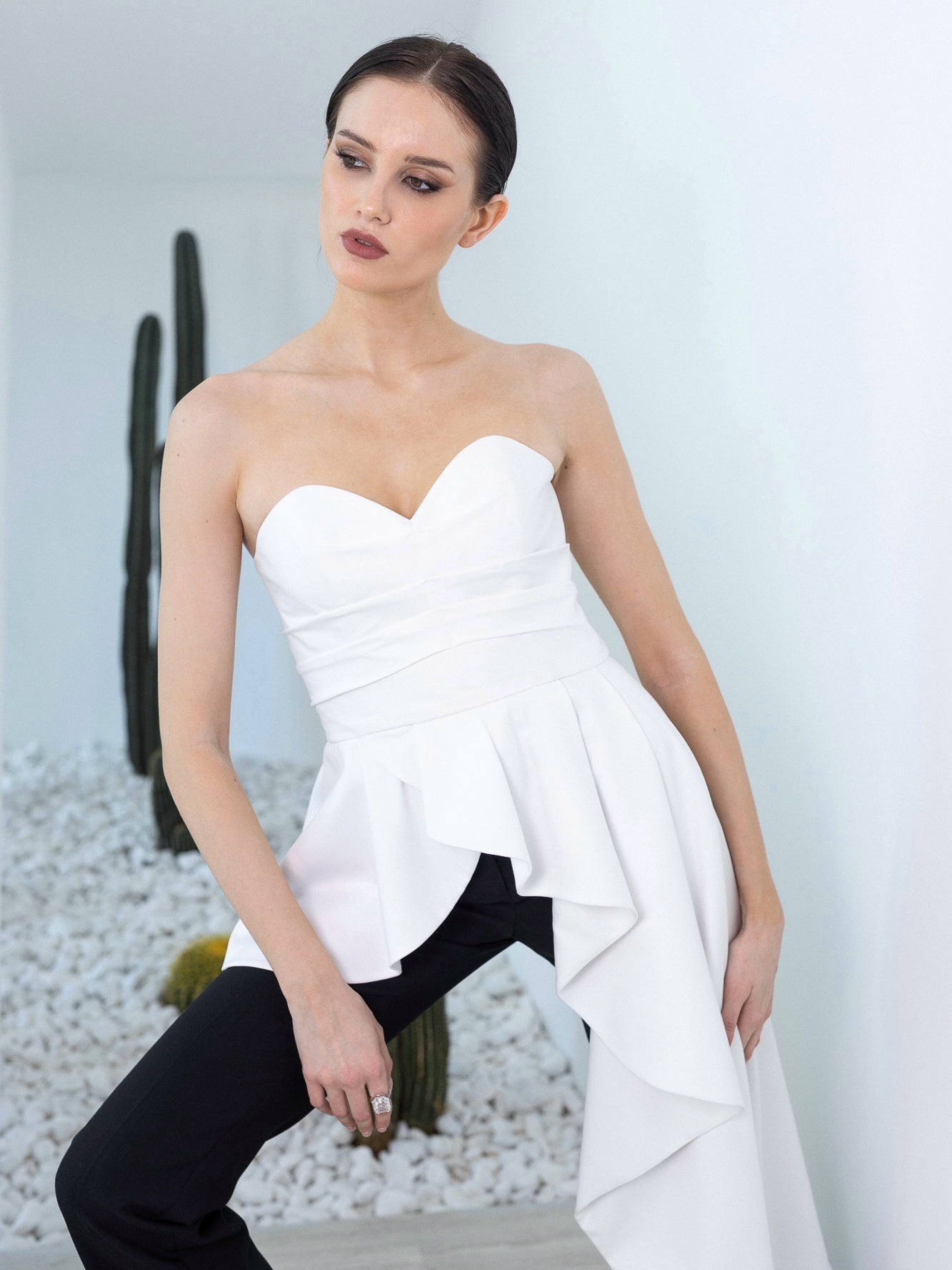 Top with a peplum